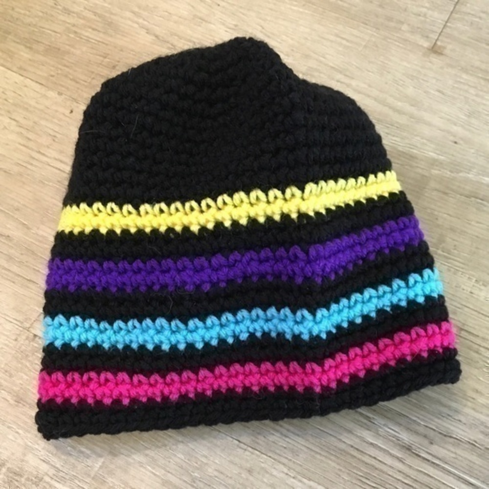 Handmade Colorful Knit Beanie Hat New